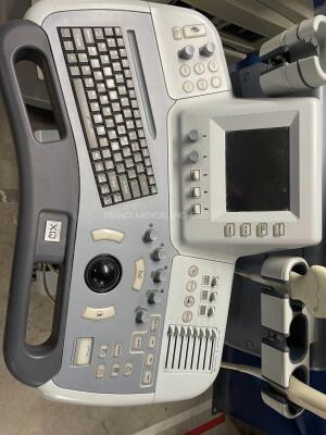 Lot of 1x Esaote Ultrasound Picus PRO 410636 and 1x Medison Ultrasound Accuvix XQ - EXP w/ Medison Probes C2-6IC and EC4-9IS (Both no power) - 4