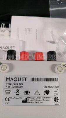 Lot of 3 Maquet External Pacemakers Pace T20 - YOM 2011/2011/2010 - w/ sensors (All power up) - 12