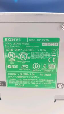 Lot of 2x Sony Digital Graphic Printer UP-D897 (Both power up) - 4