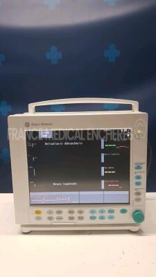 GE Patient Monitor F-CM1-05 - YOM 2010 w/ Module E.RESTIN (Powers up)