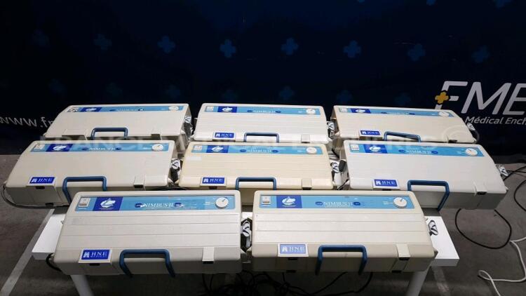 Lot of 8 x HNE Medical Mattress Pumps Nimbus II/ NB 2000/F (All power up)