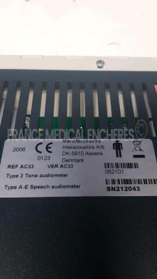 Interacoustics Audiometer AC33 - S/W 3.12 (Powers up) - 5