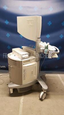 Siemens Ultrasound Sonoline Antares - YOM 2003 - S/W 3.5 w/ Siemens Probe VF13-5 - YOM 2004 and Siemens Probe VF10-5 - YOM 2004 and Siemens Probe CH4-1 - YOM 2006 and Mitsubishi Printer P91D (Powers up) - 3