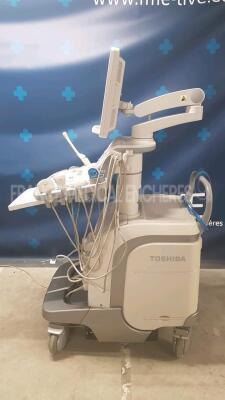 Toshiba Ultrasound Aplio 500 - YOM 2013 w/ Toshiba Probe PVT-661VT - YOM 2006 and Toshiba Probe PLT-1204BX - YOM 2013 and Toshiba Probe PLT-1005BT - YOM 2013 and Toshiba Probe 375BT - YOM 2018 (Powers up) - 3