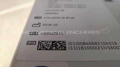 GE Ultrasound Voluson S6 BT16 - YOM 010/2018 - S/W 16.0.11.2691- in excellent condition - tested and controlled by GE Healthcare - Ready for clinical use - Options - XTD- IOTA LR2 / IEC62359 Ed.2 / BT Activation - w/ C1-5-RS YOM 09/2020 Sony Digital Graph - 13