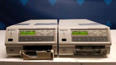 Lot of 2x Sony Color Video Printers UP-21MD see damages on photos (Both power up)