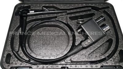 Pentax Video Gastroscope EG-2930K -Engineer's report : Optical system no fault found ,Angulation no fault found , Insertion tube little pinch , Light transmission no fault found , Channels no fault found, Leak leak detected