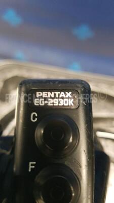 Pentax Video Gastroscope EG-2930K -Engineer's report : Optical system no fault found ,Angulation no fault found , Insertion tube little pinch , Light transmission no fault found , Channels no fault found, Leak leak detected - 3