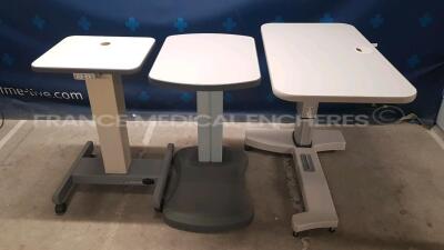 Lot of 3x Ophtalmic Tables