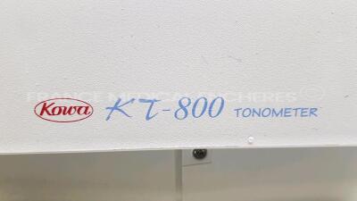 Luneau Tonometer Kowa KT-800 - YOM 2008 - System error detected (Powers up) - 8