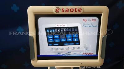 Esaote Ultrasound MyLabClass 9706250000 - YOM 2014 - S/W 11.01 - Options - XVIEW - TPVIEW - MVIEW w/ Esaote Probe LA435 9600173000 and Esaote Probe LA533 122001100 (Powers up) - 4