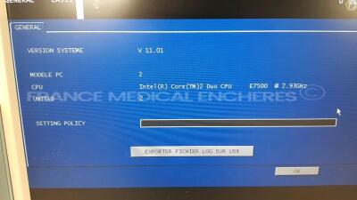 Esaote Ultrasound MyLabClass 9706250000 - YOM 2014 - S/W 11.01 - Options - XVIEW - TPVIEW - MVIEW w/ Esaote Probe LA435 9600173000 and Esaote Probe LA533 122001100 (Powers up) - 6