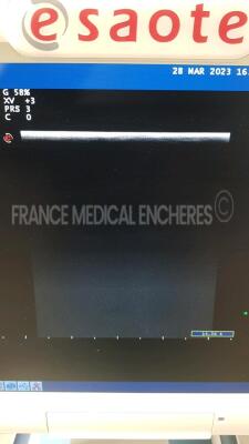 Esaote Ultrasound MyLabClass 9706250000 - YOM 2014 - S/W 11.01 - Options - XVIEW - TPVIEW - MVIEW w/ Esaote Probe LA435 9600173000 and Esaote Probe LA533 122001100 (Powers up) - 9