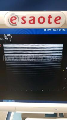 Esaote Ultrasound MyLabClass 9706250000 - YOM 2014 - S/W 11.01 - Options - XVIEW - TPVIEW - MVIEW w/ Esaote Probe LA435 9600173000 and Esaote Probe LA533 122001100 (Powers up) - 14