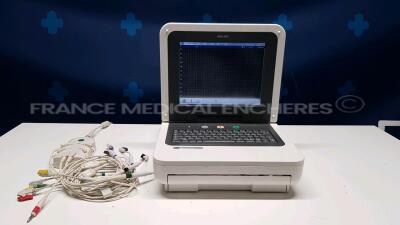 Philips ECG PageWriter TC50 - S/W A.05.03 - w/ ECG leads (Powers up)