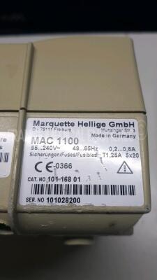 Lot of 2x GE/Marquette Hellige ECG MAC1100 (Both power up) *101028200/101028201* - 6