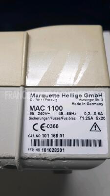 Lot of 2x GE/Marquette Hellige ECG MAC1100 (Both power up) *101028200/101028201* - 7
