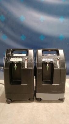 Lot of 2 x DeVilbiss Oxygen Concentrator Units Drive/525KS - 5/10 Litre (Both power up) *R089041KS/A194170076US*