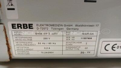 Erbe Irrigation Pump EIP2 - w/ Footswitch (Powers up) *11337906* - 4