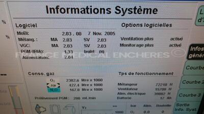 Drager Ventilator Primus - S/W 2.03 - Count 72218h (Powers up) *0010* - 6