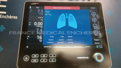 Hamilton Medical Ventilator C6 - YOM 2021 - S/W 1.2.1 - Count 2383 hours (Powers up) *7126* - 4