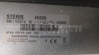 Steris Operating Table Himax HI220 (Powers up) *15373* - 8