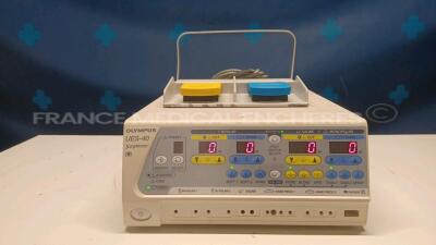 Olympus Electrosurgical Unit UES-40 SurgMaster w/ Olympus Footswitch MAJ-1258 (Powers up) *7249203*