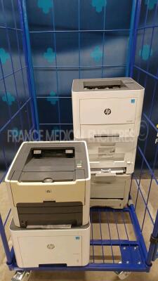 Lot of 5x HP Printers - Untested - cage not included