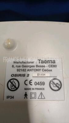 Lot of 2x Taema Ventilators Osiris2 - S/W V1.020 (Both power up) *E0362/B1494* - 4