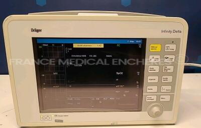 Drager Patient Monitor Infinty Delta - YOM 2006 - S/W VF6.W - no power supply (Powers up) *5397259363*