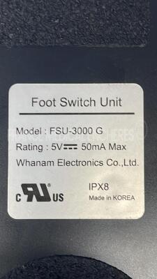 Lot of 5 x Footswitch FSU-3000 G for GE ultrasound Voluson E8 / Voluson E6 / Logiq S8 - 3