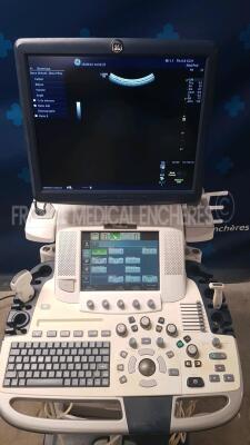 GE Ultrasound Logiq E9 - YOM 2013 - S/W R4 1.2 Keyboard Will Not Lock in Park Position Options contrast - DICOM - logiqview - volume navigation - true 3D - elastography - elastography analysis quantitative - bflow w/ GE Probe C2-9-D - YOM 2013 and GE Prob - 4