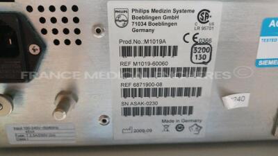 Lot of 3 x Philips Gas Modules IntelliVue G5 - M1019A - YOM 2009 (All power up) *ASAK-0230/ASAN-0063/ASAA-0123* - 4