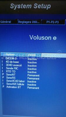 GE Ultrasound Voluson E - YOM 2010 - S/W 8.2.2 - Options - SonoNT - SonoRS w/ GE Probe 4C-RS - YOM 2010 and GE Probe IC5-9W-RS - YOM 2010 and Footswitch and Sony Digital Graphic Printer UP-D897 (Powers up) *B54190/025148TS8/174300WX4* - 8