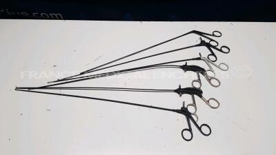 Lot of 6 x Wolf Biopsy Forceps including 2 x 8380.041/ 1 x 8380.03/1 x 8380.01 and 2 x unknown model