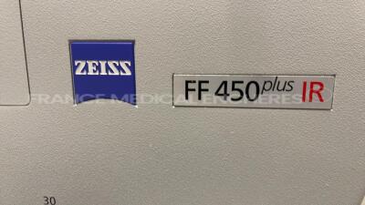 Zeiss Fundus Camera FF450 Plus IR - YOM 2003 - w/ optic 10x - Sony 3CCD Color Video Camera DXC-990P - electric table (Powers up) *889671* - 5