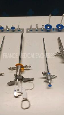 Lot of 1 x Olympus Cystoscope A2210 and 1 x Olympus Cysto Sheath A2213 and 2 x Storz Laparoscopic Cannula 30123NL and 1 x Circon ACMI Working Element GEIWE and 2 x Aesculap EJ469 - Untested - 3