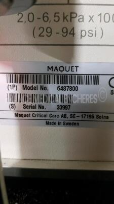 Maquet Ventilator Servo i - S/W 7.1 - Count 53851h (Powers up) - 5