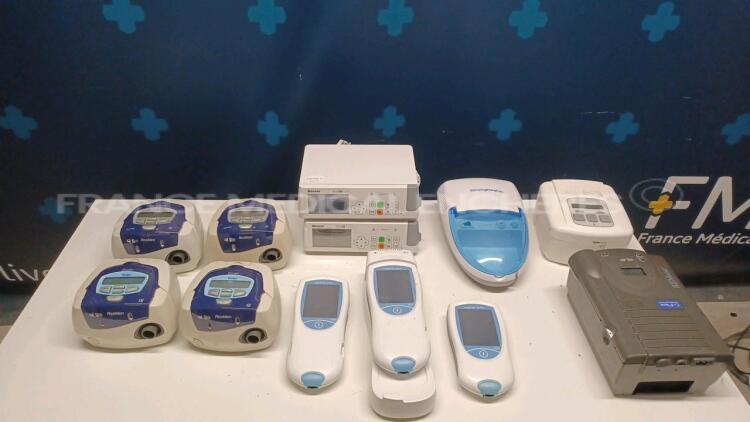 Lot of 4 x Resmed CPAP Machines Escape/Autoset Spirit II and 2 x Baxter Volumetric Pumps EvoIQ LVP and 3 x Roche Diagnostics CoaguChek XS Pro/CoaguChek XS Plus and 1 x Hongkong Stronghealth Compressor Nebulizer MCN-S600B and 1 x Respironics CPAP Machine A