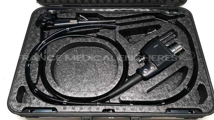 Pentax Colonoscope EC-3870FK - Engineer's report : Optical system no fault found ,Angulation no fault found , Insertion tube no fault found , Light transmission no fault found , Channels no fault found, Leak no leak *A120045*