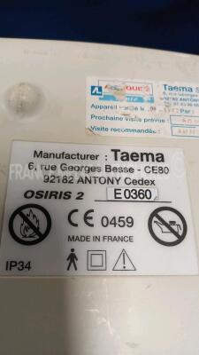 Lot of 2x Taema Ventilators Osiris2 - S/W V1.020 (Both power up) *B1495/E0360* - 5