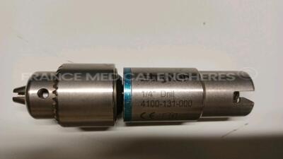 Stryker Orthopedic Motor Core Universal Driver 5400-099-000 - w/ 1 x Stryker Pin Collet 4100-125-000 and 1 x Stryker Wire Collet 4100-062-000 and 1 x Stryker Drill 4100-131-000 and 1 x Stryker Synthes Drill 4100-110 - Untested *1326705363/1425206423/17254 - 8