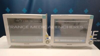 Lot of 1 x Philips Patient Monitor IntelliVue MP70 Neonatal - YOM 2008 - S/W H.15.45 and 1 x Philips Patient Monitor IntelliVue MP70 - YOM 2007 - S/W G.01.67 (Both power up) *DE73174523/DE73159402*