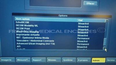 GE Ultrasound Vivid S6 - YOM 12/2014 - S/W 8.0.2 - in excellent condition - tested and controlled by GE Healthcare - Ready for clinical use - Options -ATO/ASO/TM Anatomique/Tissue Velocity Imaging & Tissue Tracking/M4S-RS/LOGIQView/Convexe Virtuel/Q analy - 8