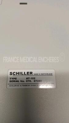 Lot of 1 x Schiller ECG AT-102 with ECG leads and 1 x Fukuda Denshi FCP-2155 with ECG leads (Both power up) *07289/33143525* - 7