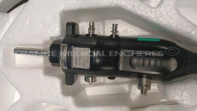 Fujinon Coloscope EC-760R-V/M Engineer's report : Optical system dark dot on image ,Angulation no fault found , Insertion tube no fault found , Light transmission no fault found , Channels leak in the operative channel Leak no leak *1C727K233* - 3