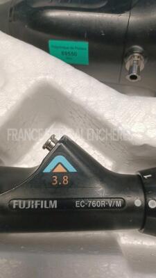 Fujinon Coloscope EC-760R-V/M Engineer's report : Optical system dark dot on image ,Angulation no fault found , Insertion tube no fault found , Light transmission no fault found , Channels leak in the operative channel Leak no leak *1C727K233* - 5