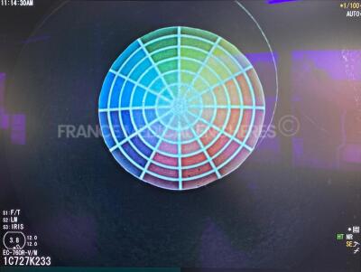 Fujinon Coloscope EC-760R-V/M Engineer's report : Optical system dark dot on image ,Angulation no fault found , Insertion tube no fault found , Light transmission no fault found , Channels leak in the operative channel Leak no leak *1C727K233* - 7