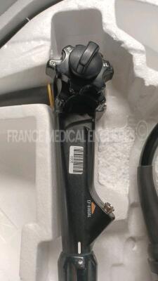 Olympus Colonoscope CF-H180AL Engineer's report : Optical system no fault found ,Angulation no fault found , Insertion tube no fault found , Light transmission no fault found , Channels no fault found, Leak leak in the handle - no sprinkler *2107101* - 2