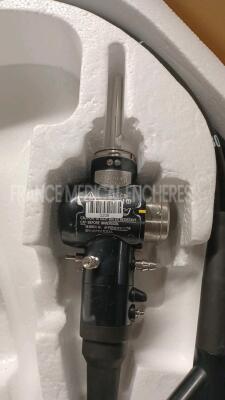 Olympus Colonoscope CF-Q145i Engineer's report : Optical system impact on the lens light ,Angulation no fault found , Insertion tube no fault found , Light transmission no fault found , Channels leak in the auxiliary channel , Leak no leak *2413637* - 4